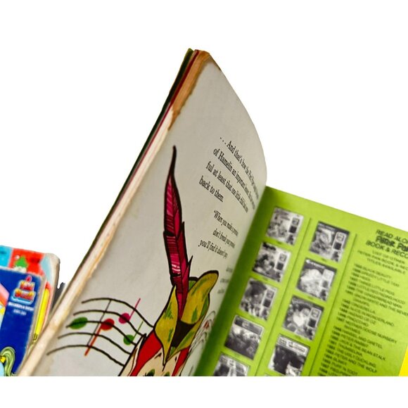 Peter Pan Records Book Set Lot 5 Read and Hear Pony Puff Pigs Pied Piper Vintage - Picture 5 of 16